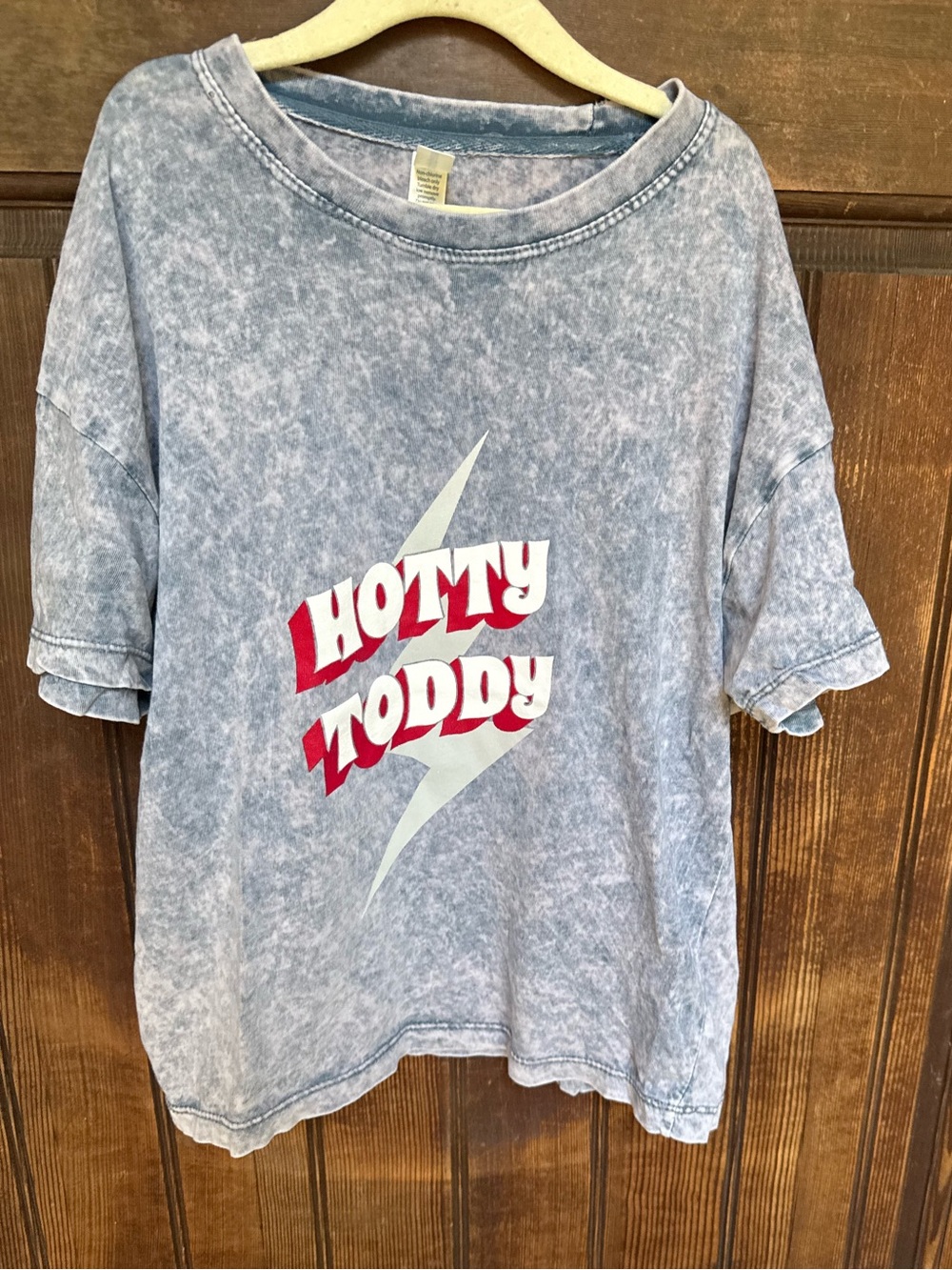 Ole Miss HOTTY TODDY Lightening Bolt Cropped Tee, size S, EUC